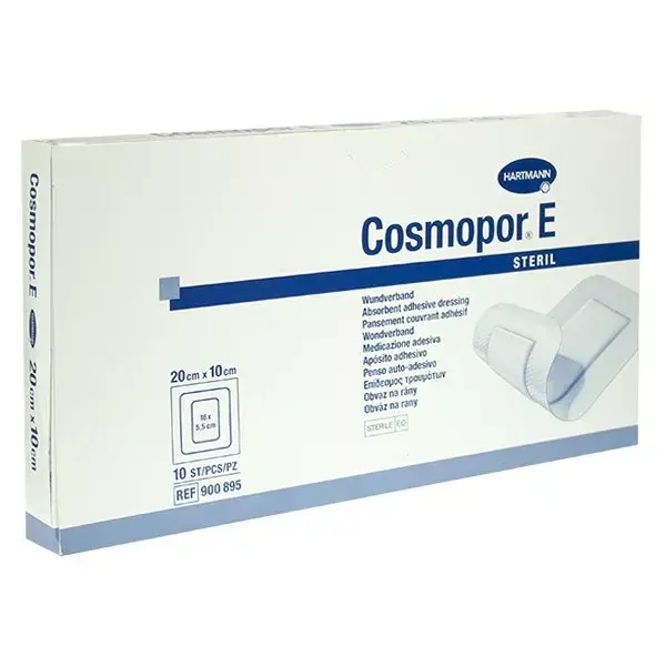 Cosmopor E Adhesive Covering Dressings 20cm x 10cm Box of 10
