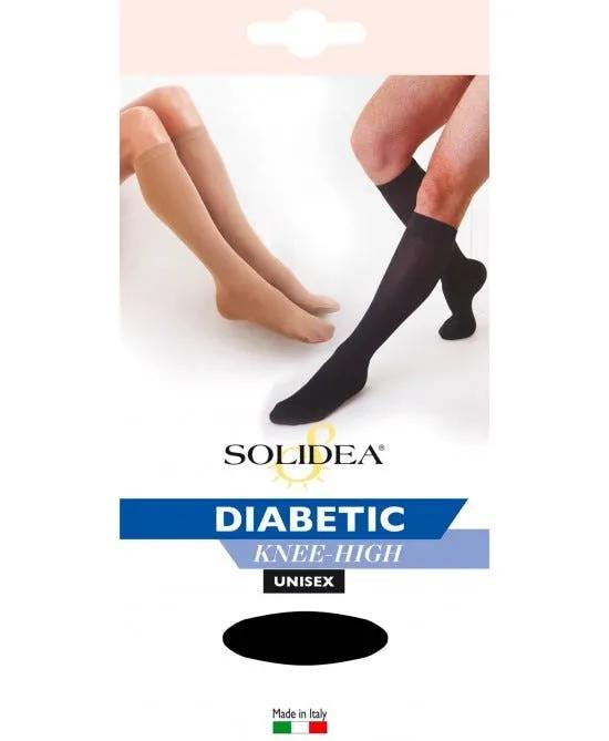 Solidea Diabetic Knee-High Gambaletto Compressivo Colore Nero Taglia 4 XL