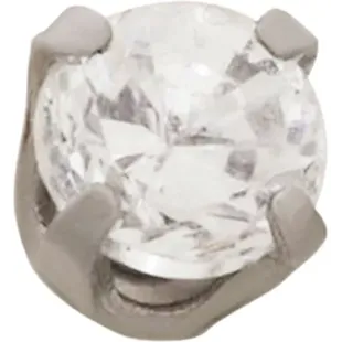 Brinco Solitário Natural Inverness 54C em Aço Inoxidável 3mm