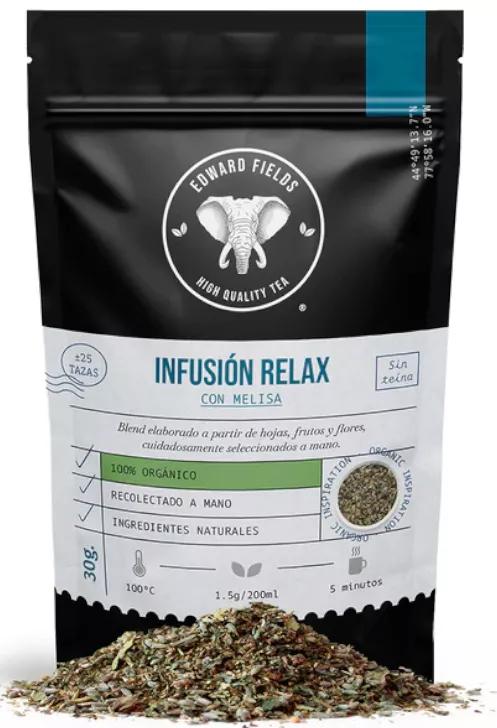 Edward Fields Tea Relax Infusion with Organic Lemon Balm Bulk 30 gr