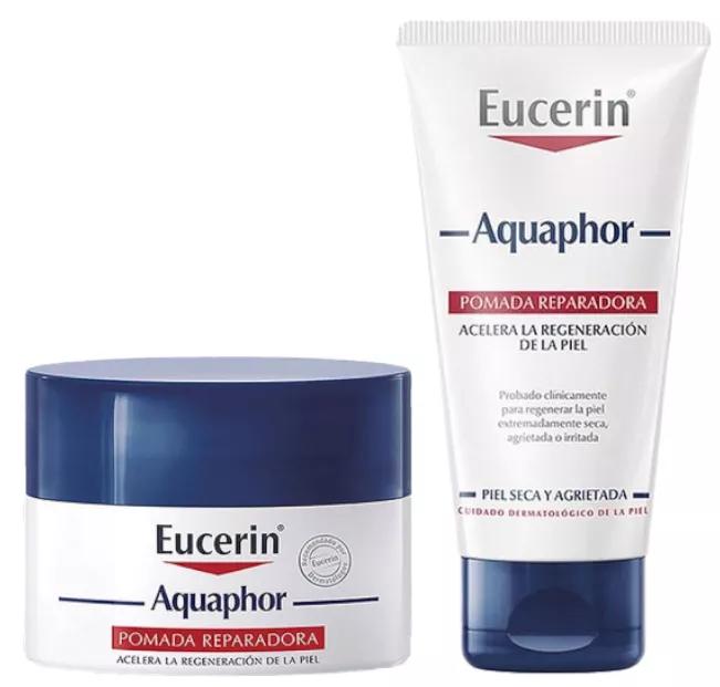 Eucerin Aquaphor Salbe 45 ml + Nasen- und Lippenbalsam 7 gr