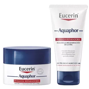 Eucerin Aquaphor Salbe 45 ml + Nasen- und Lippenbalsam 7 gr