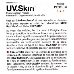 NHCO UV.Skin autobronzant protection cellulaire 56 gélules