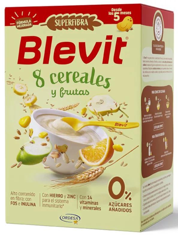 Blevit Superfiber Porridge 8 Céréales et Fruits +5m 500 gr