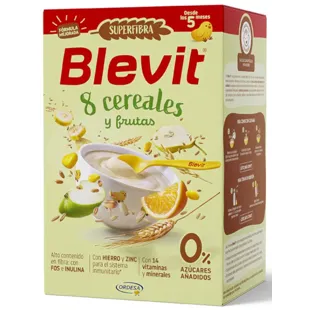 Blevit Mingau Superfibra 8 Cereais e Frutas +5m 500 gr