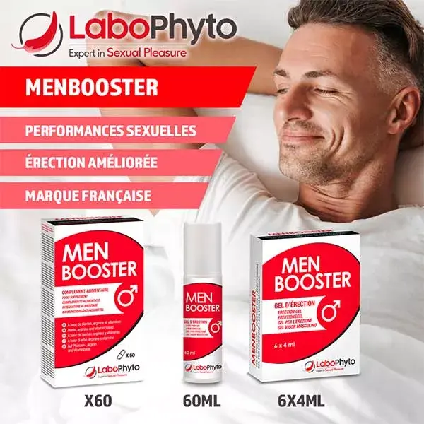 Labophyto MEN BOOSTER -dosettes gel d'érection - 6x4ml