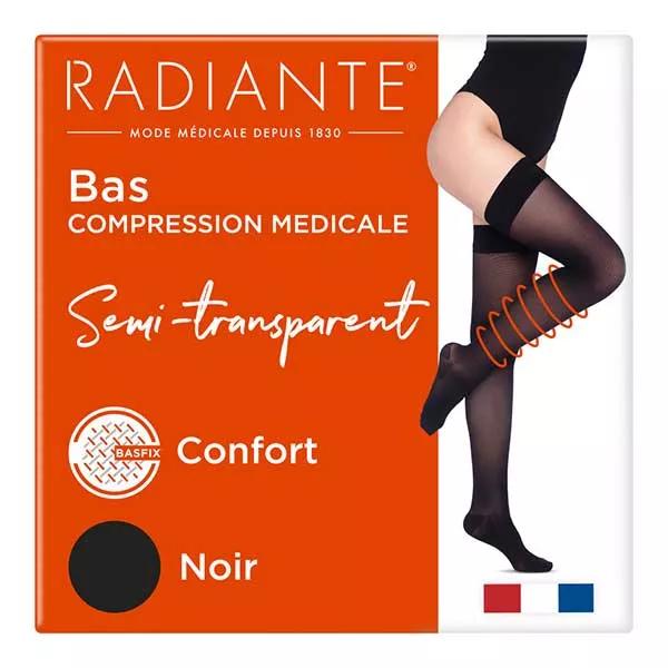Calze autofissanti Radiante Microvoile Basfix Classe 2 Taglia Media 2 Nero