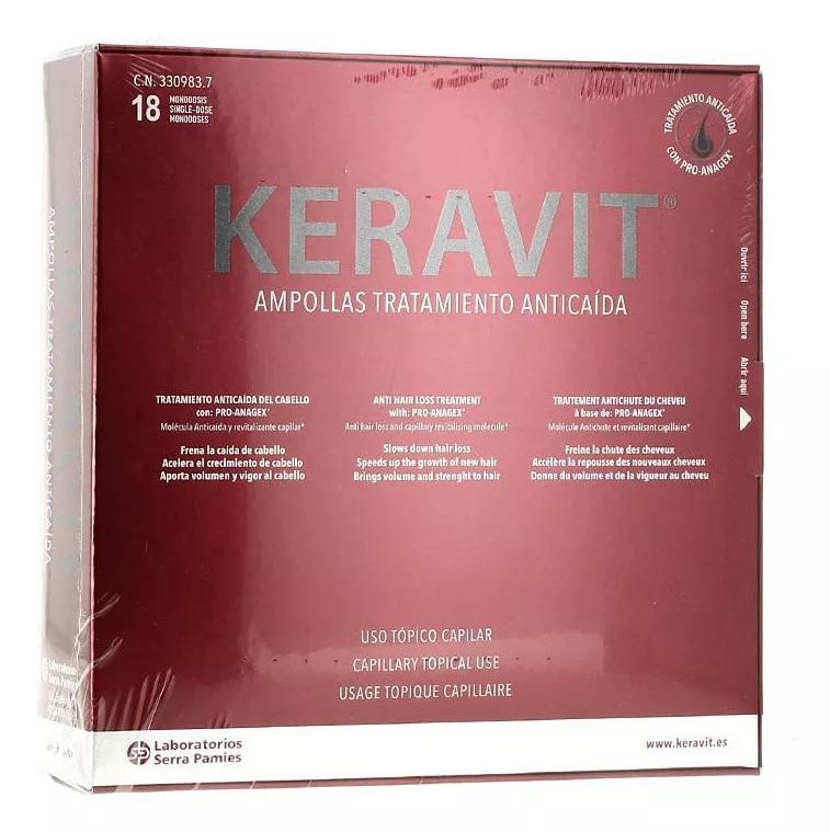 Keravit Tratamento Anti-queda 18 Ampolas de 6ml
