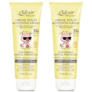 Elifexir BabyCare Mineral Sun Cream SPF50+ Eco 2x100 ml