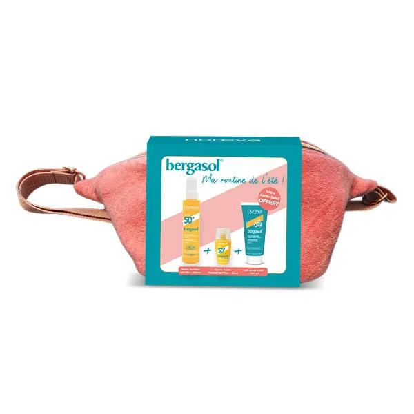 Bergasol Coffret Banane Spray SPF50+ Pocket SPF50+ Lait après-soleil 100ml Offert - Promotion