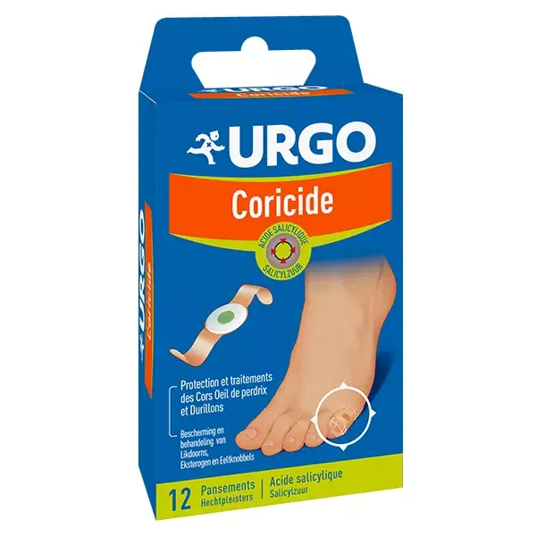 Urgo Pieds Mains Coricide Salicylic Acid Dressing 12 units
