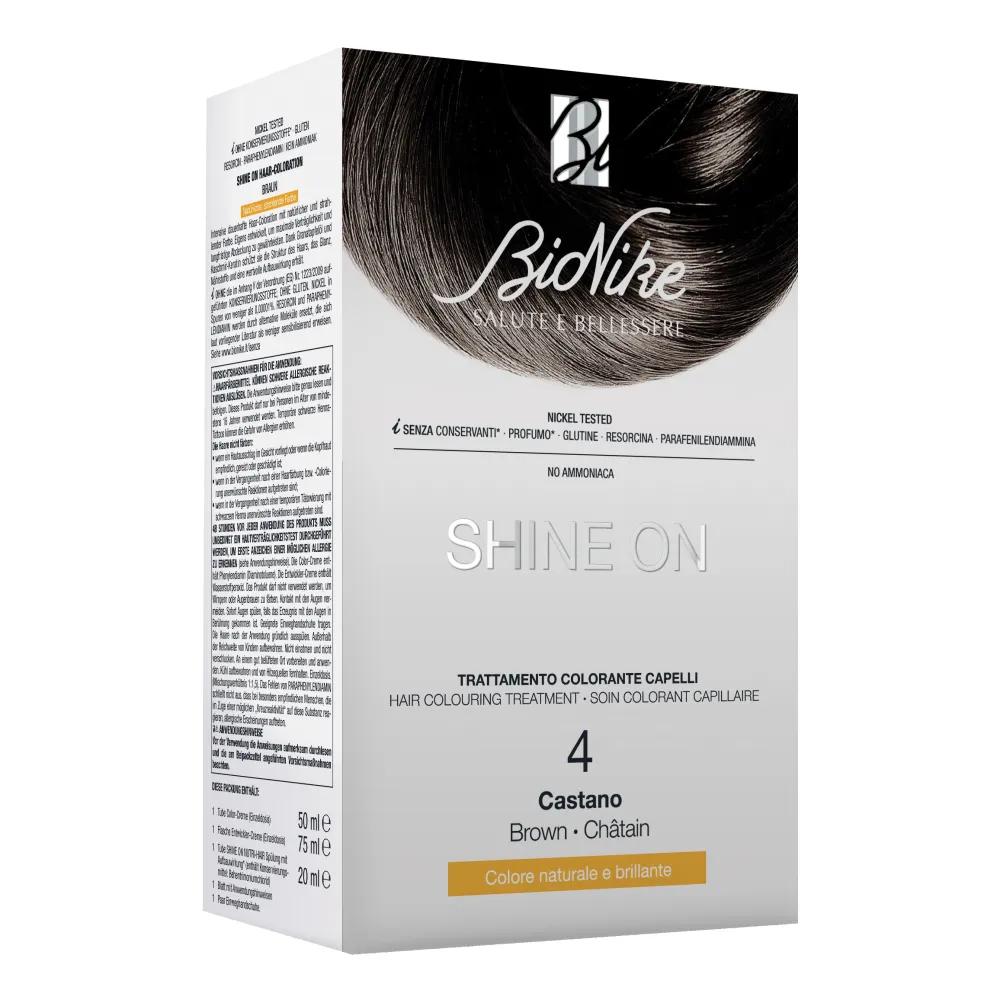 Bionike Shine On 4 Castano Trattamento Colorante Capelli