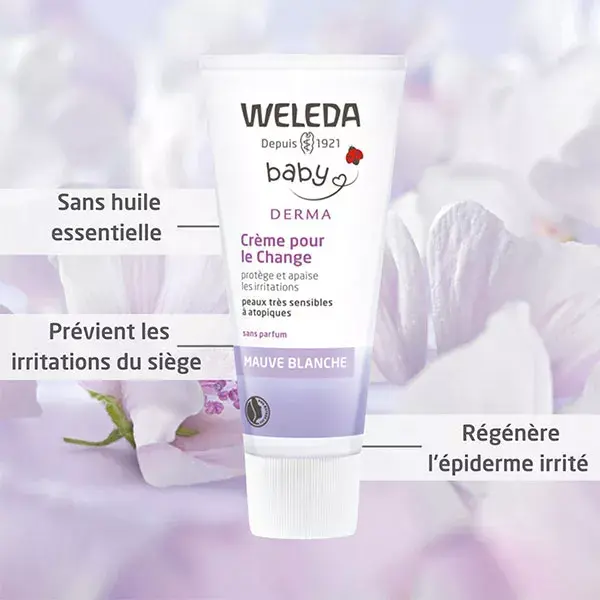 Crema blanca de Weleda beb prpura para el cambio 50 ml