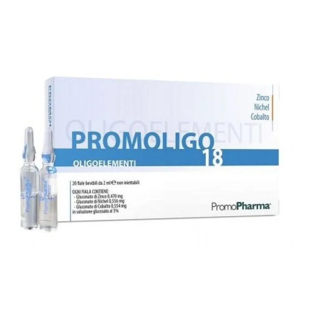 Promoligo 18  Zinco Nichel e Cobalto Oligoelementi 20 Fiale da 2 ml