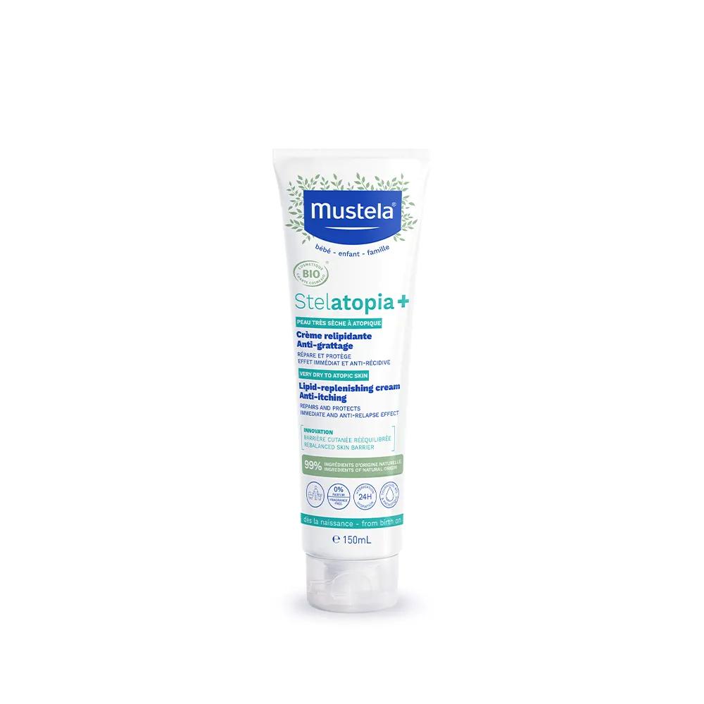 Mustela Stelatopia+ Crema Restitutiva Anti-Prurito BIO Pelle Molto Secca E A Tendenza Atopica 150 ml