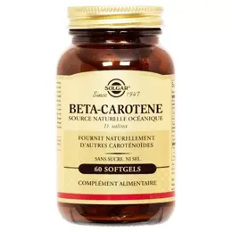 Solgar Bêta-Carotène 7mg 60 Softgels