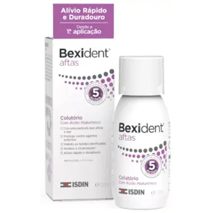 Canker sores Bexident mouthwash with 0ml hyaluronic acid