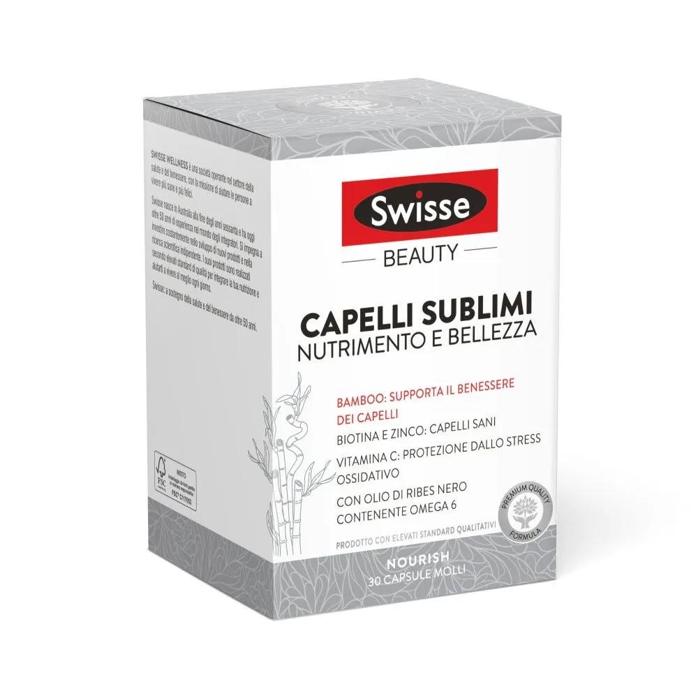 Swisse Beauty Capelli Sublimi Integratore di Vitamine e Minerali 30 Capsule