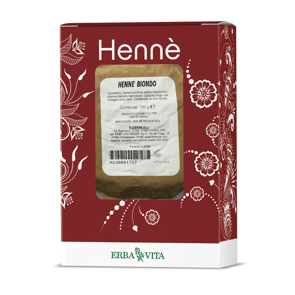 Erba Vita Hennè Color Cap Biondo Tintura Per Capelli 100 g