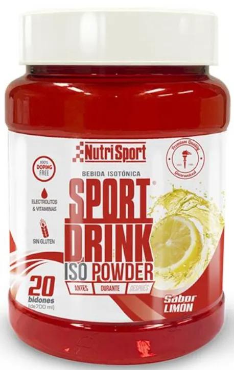 NutriSport Sport Drink Iso Powder Citron 1020 gr (20 bouteilles)