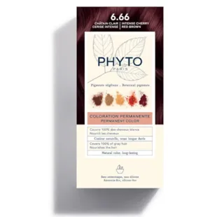 Tinta Phyto Phytocolor 6.66 Castanho Cereja Claro Intenso
