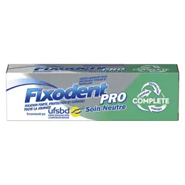 Fixodent Pro Crème Adhésive Neutre Complete Pour Prothèses Dentaires 47g