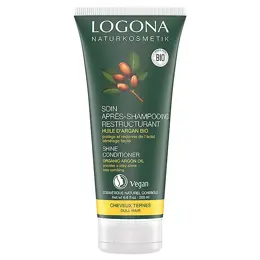 Logona Soins Capillaires Soin Après-Shampoing Brillance à l'Argan Bio 200ml