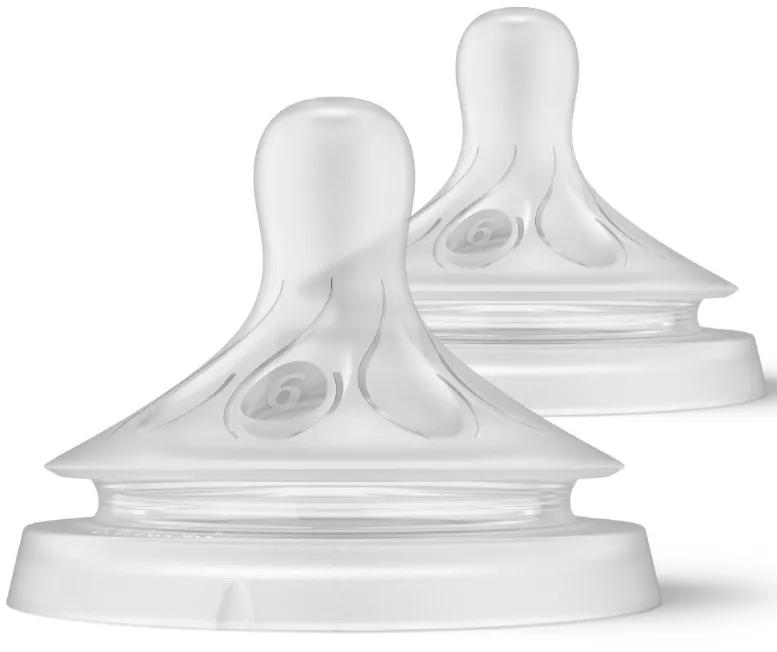 Avent Natural Response Sauger, dicke Flüssigkeiten, +6 m, 2 Einheiten