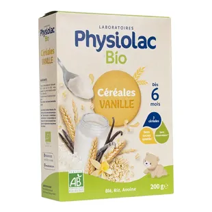 Physiolac Bio Cereali Vaniglia +6m 200g