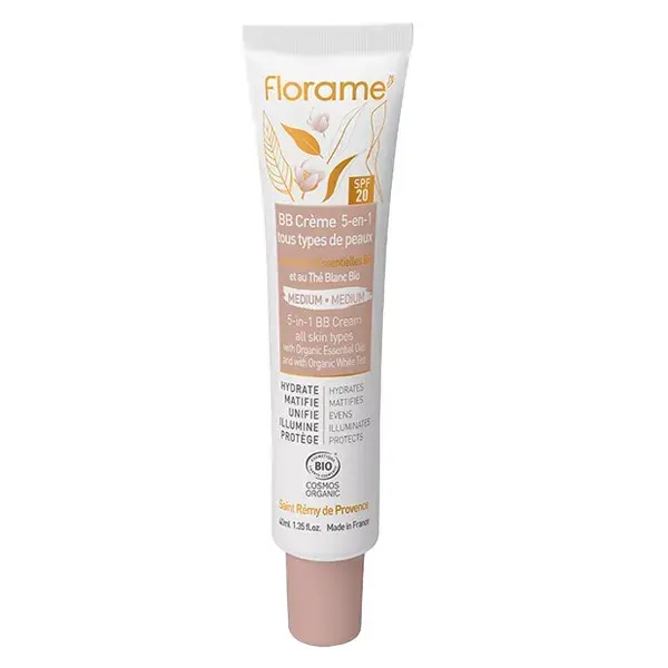 Florame BB Cream 5 in 1 SPF20 Medium Organic 40ml
