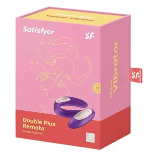 Vibromasseur à distance Satisfyer Double Plus 1 pièce
