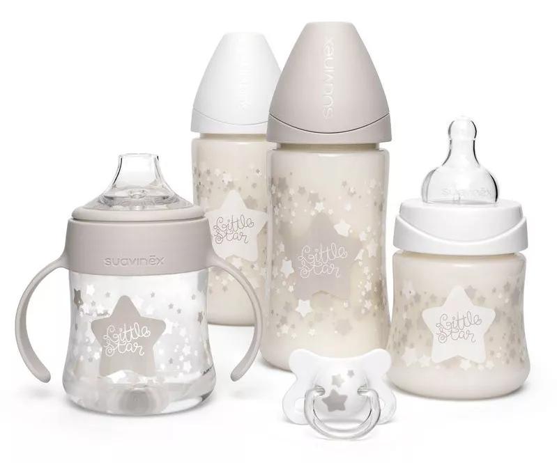 Suavinex Pack Little Star witte flessen