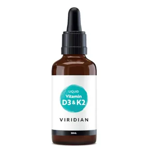 Viridian Vitamin D3 and K2 Liquid 50 ml