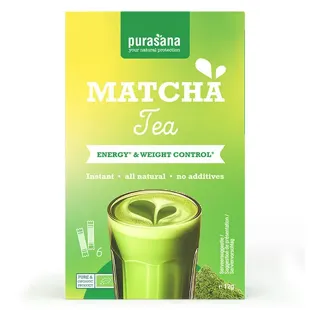 Purasana Tè Istantaneo Matcha Biologico 6 x 2 g