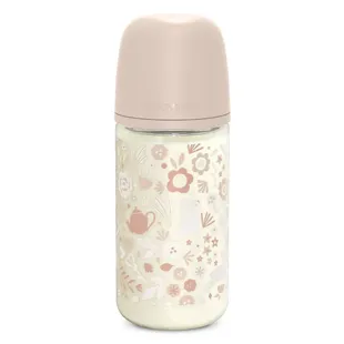 Suavinex, Wonderland, Biberon in vetro SXPro M Tettarella - Wonderland Rosa - 240 ml
