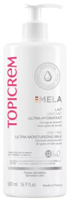 Topicrem Mela Ultra-hydraterende verenigende melk SPF15 500 ml