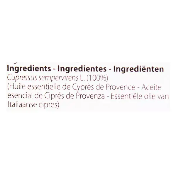 Pranarom Huile Essentielle Cyprès de Provence 10ml