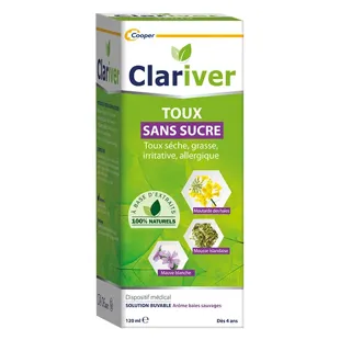 Gli estratti di erbe Clariver senza zucchero per la tosse trattano tutti i tipi di tosse