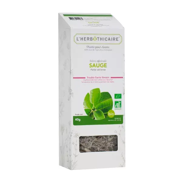 L' Herbothicaire Organic Sage Herbal Tea 40g