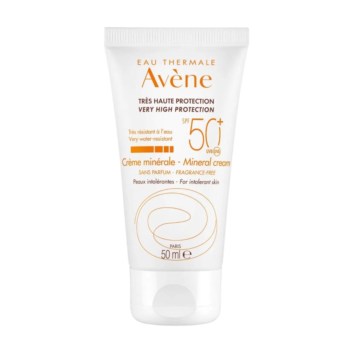 Avène Solare Crema Schermo Minerale Viso SPF 50+ Protezione Molto Alta 50 ml