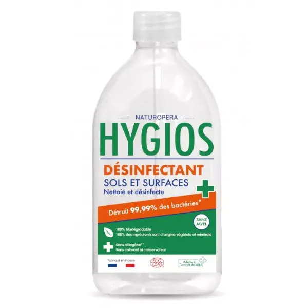 Hygios Désinfectant Sols et Surfaces Eucalyptus Frais 1L