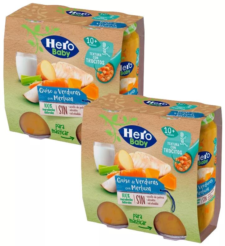 Hero Baby Pot Groentenstoofpot met Heek met Stukjes +10m 4x235 gr