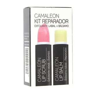 Camaleon Scrub Repair Kit Strawberry + Balm 4gr Lippenpeeling