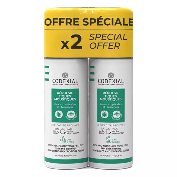 Codexial Parasitosis Repelente de Mosquitos y Garrapatas Pack de 2