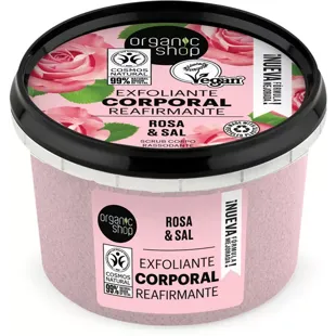 Organic Shop Esfoliante corporal reafirmante rosa 250 ml