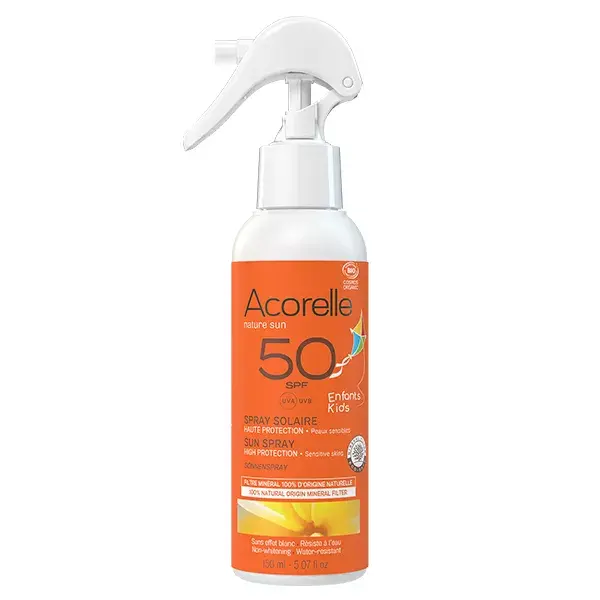 Acorelle Solaire Organic Sun Spray for Children SPF50 150ml