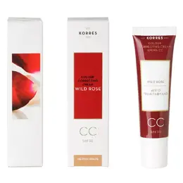 Korres Rose Sauvage CC Crème SPF30 Teinte Médium 30ml