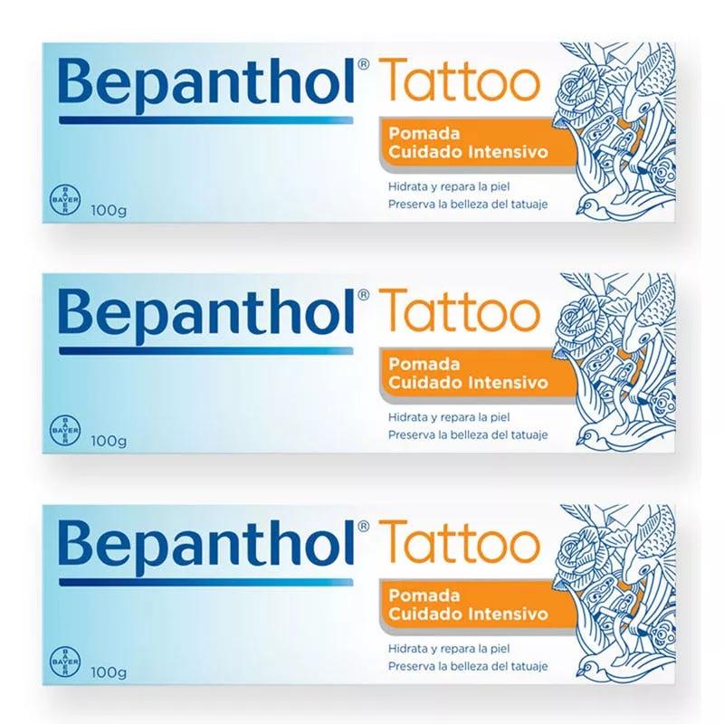 Bepanthol Tattoo Pommade Tatouages ​​3X100 gr PACK VALEUR