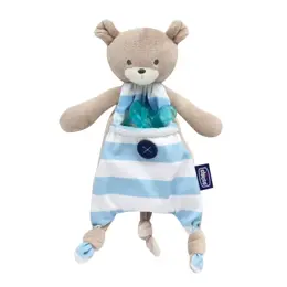 Chicco Accessoires Sucettes Attache-Sucette +0m Doudou Pocket Friend Bleu