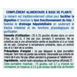 Ladrôme Extraits de Plantes Fraîches Romarin Bio 50ml